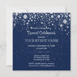 Invitation Toutes les fins Starry Night Bubble Stars