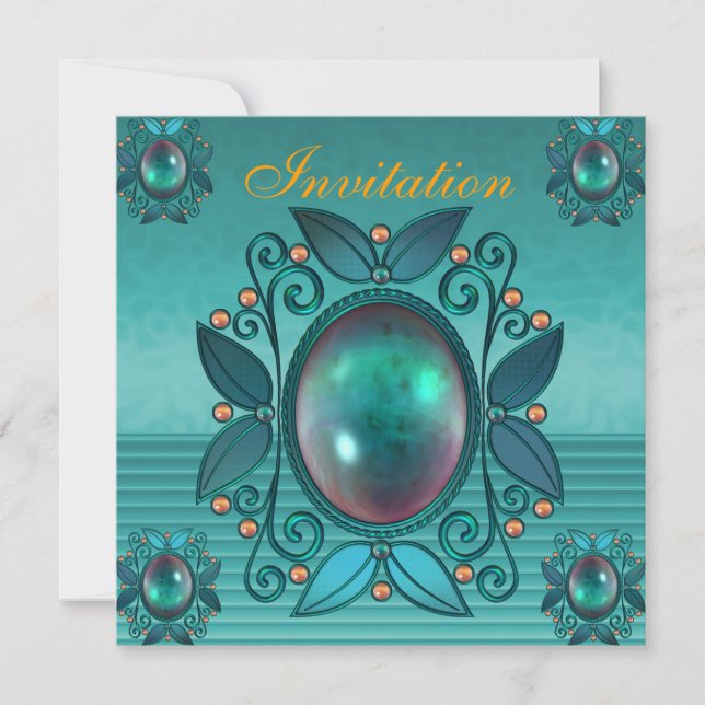 Invitation Toutes Les Occasions Jade Jewel (Devant)
