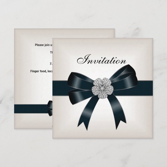 Invitation Toutes Occasions Bijou Diamant IMAGES (Devant / Derrière)
