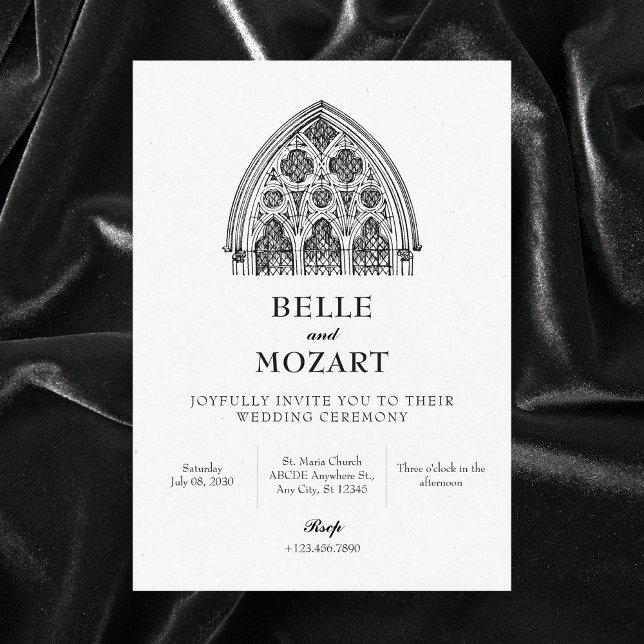 Invitation Tracery gothique (Créateur téléchargé)