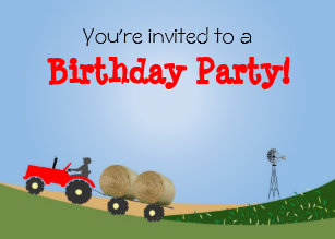 Invitations Faire Part Tracteur Zazzle Fr