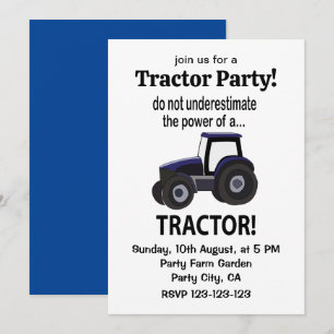 Invitation Tracteur Puissance Tracteur