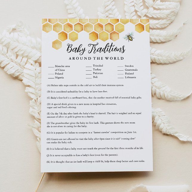 Invitation Traditions Bébé CALLA autour du monde Jeu (Créateur téléchargé)