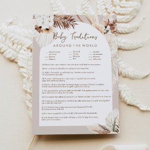 Invitation Traditions de bébé SIERRA autour du monde jeu