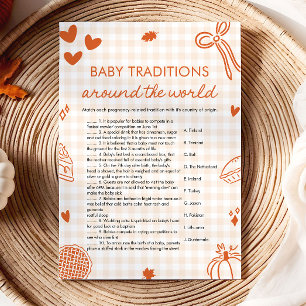 Invitation Traditions Pour Bébés Dessinées À La Main Dans Le 