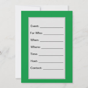 Invitation Trail Riding 8 Flat Invitation, Taille : 5" x 7"