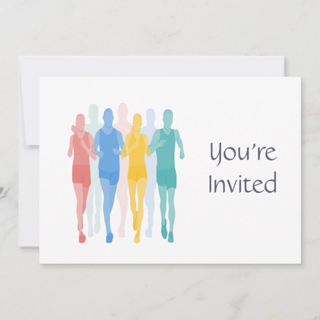 Invitation Trail Runing Racing Runner, événement (Devant)