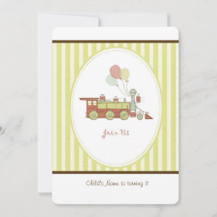 Invitation Train d'anniversaire