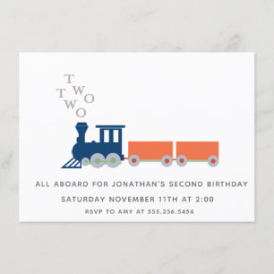 Invitation Train Deux Deux