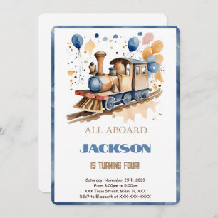 Invitation Train du 4e anniversaire