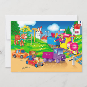 Invitation train et voiture