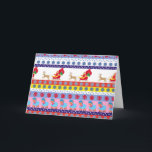Invitation traîneau du Père Noël<br><div class="desc">"traîneau du Père Noël ", "Père Noël drôle", "Père Noël", sinterklaas, "noël laid", "noël drôle", "xmas drôle", agneau, mouton, "traîneau de noël"</div>