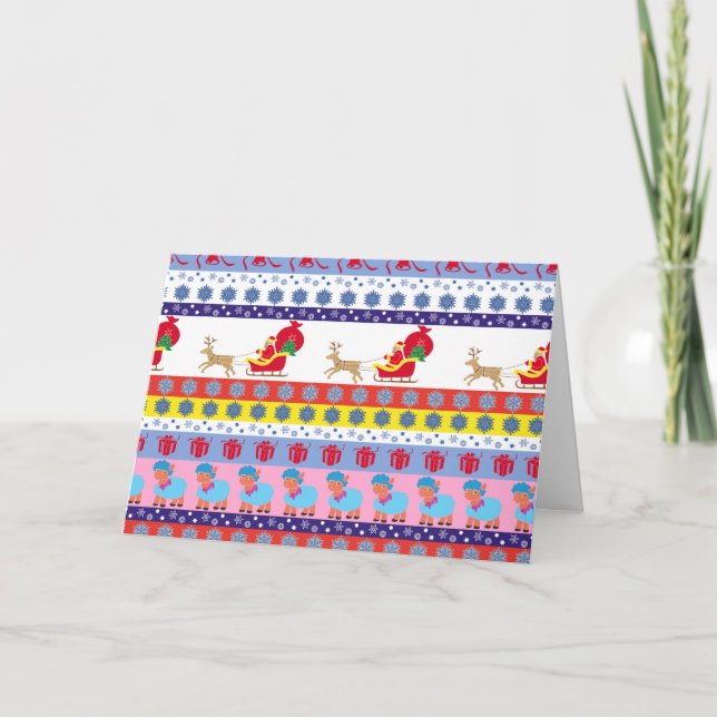 Invitation traîneau du Père Noël (Devant)