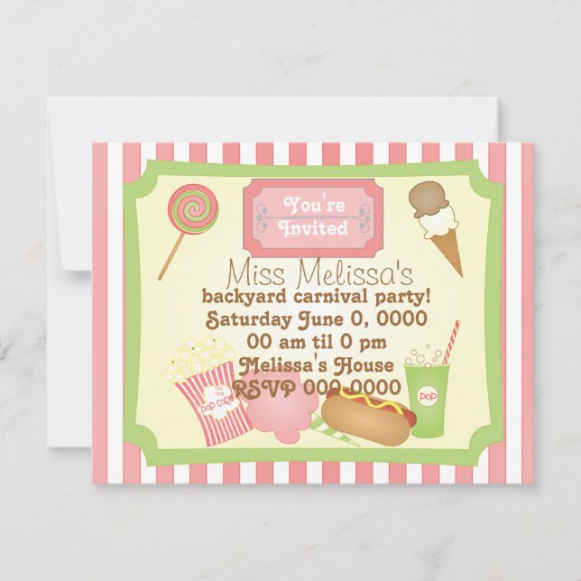 Invitation Traitements carnavals (Devant)