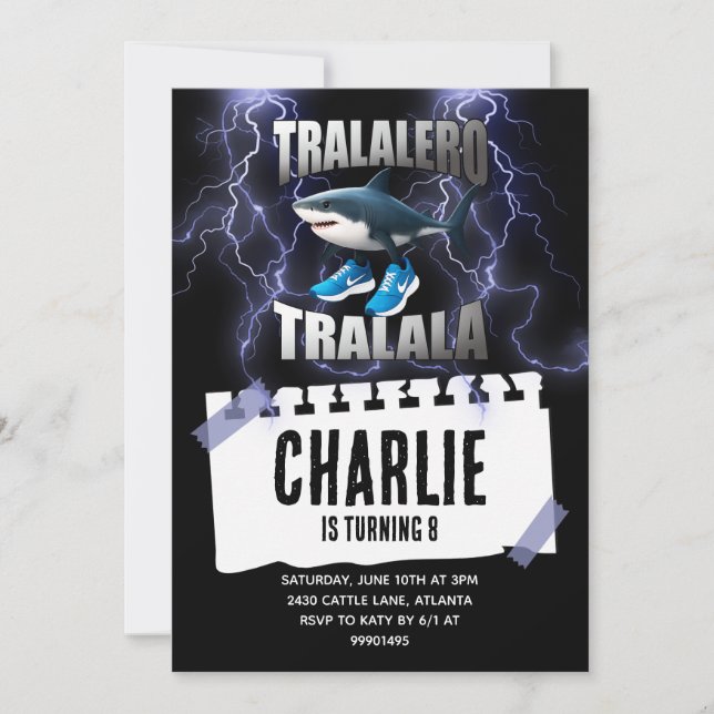 Invitation Tralalero tralala invite (Devant)