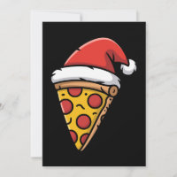 Tranche de pizza de Noël Chapeau du Père Noël Pepp