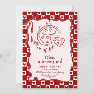 Invitation Tranches de plaisir Fête d'anniversaire fille