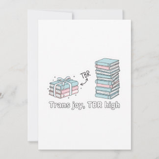 Invitation Trans Joy, TBR High – LGBTQ Reading Pride