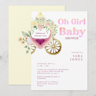 Invitation Transport Faire une entrée Bientôt Baby shower II