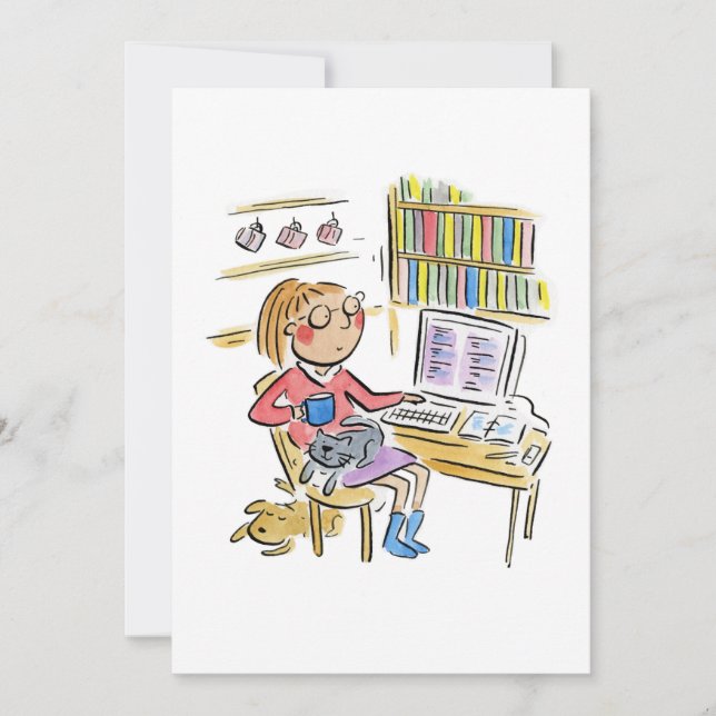 Invitation Travail à domicile (Devant)