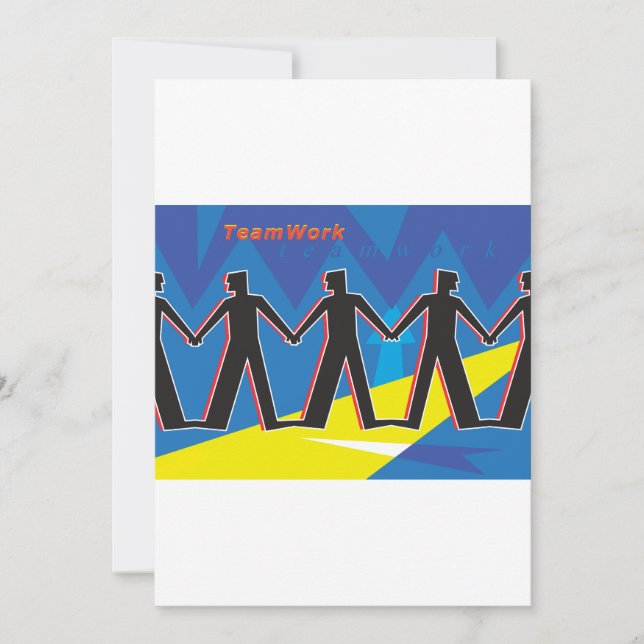 Invitation Travail d'équipe (Devant)