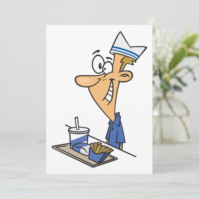 Invitation Travailleur de restauration rapide (Créateur téléchargé)