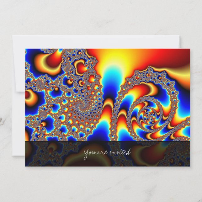 Invitation Traverser - Art fractal (Devant)