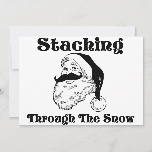 Invitation Traverser La Père Noël De La Neige (Devant)