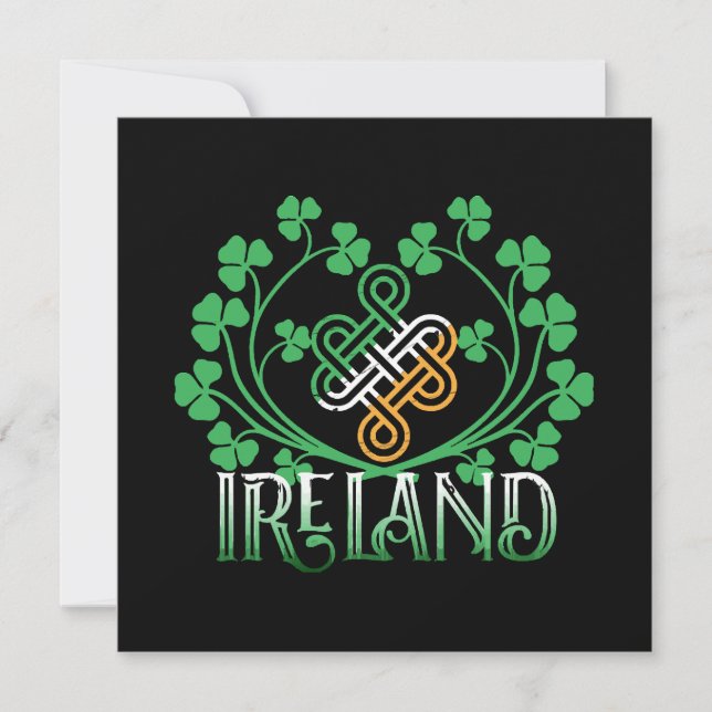 INVITATION TRÈFLE D'IRLANDE (Devant)