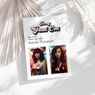 Invitation Trendy Dans Mon Grad Era Graduation Party