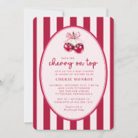 Trendy Rose et Cerise Rouge sur le Haut Baby Showe