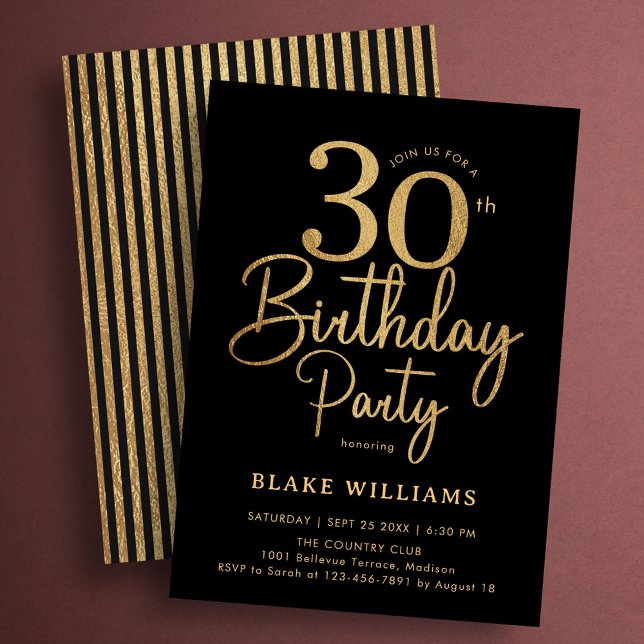 Invitation Trente ans de Black Gold (Créateur téléchargé)