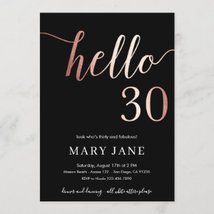 Invitation Trente ans d'invitation, 30 ans