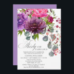Invitation Trente et fabuleux Elégant Floral 30e anniversaire<br><div class="desc">Trente et fabuleux Elegant Floral 30th Birthday Invitations présente un élégant bouquet de fleurs d'aquarelle en rose, violet et bordeaux avec verdure. Ajoutez simplement votre texte personnalisé pour vos invitations à l'occasion de votre trentième anniversaire. Personnalisé en modifiant le texte dans les zones de texte fournies. Conçu par ©Evco Studio...</div>