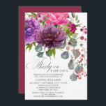 Invitation Trente et fabuleux Elégant Floral 30e anniversaire<br><div class="desc">Trente et fabuleux Elegant Floral 30th Birthday Invitations présente un élégant bouquet de fleurs d'aquarelle en rose, violet et bordeaux avec verdure. Ajoutez simplement votre texte personnalisé pour vos invitations à l'occasion de votre trentième anniversaire. Personnalisé en modifiant le texte dans les zones de texte fournies. Conçu par ©Evco Studio...</div>