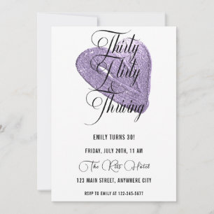 Invitation Trente Flirty Et Trente Anniversaire