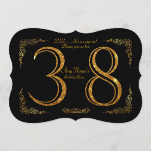 Invitation trente-huitième, Gatsby de fête d'anniversaire
