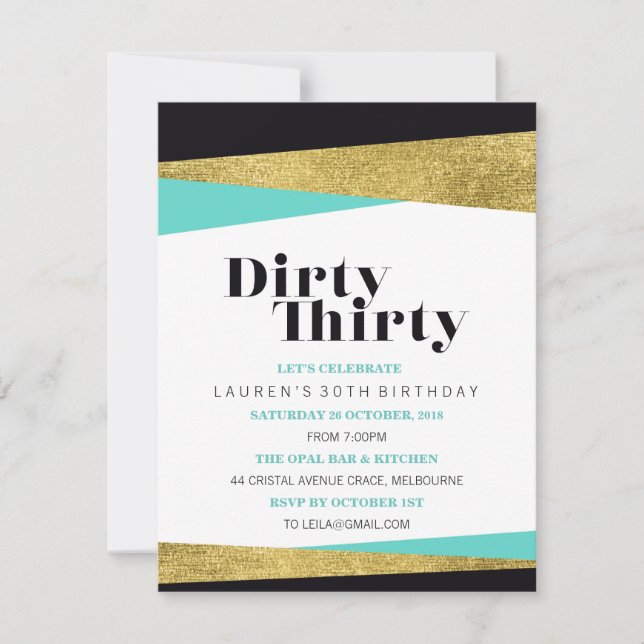 Invitation Trente sale de Angles (Devant)