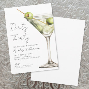 Invitation Trente sale Fête d'anniversaire de la trentaine