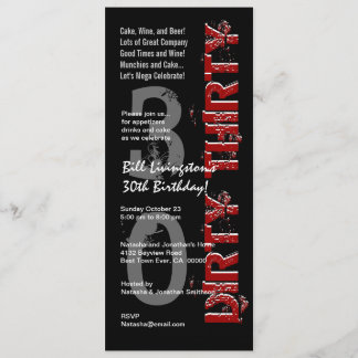 INVITATION TRENTE-TRENTE-TRENTE-TRENTE-DIX-XIÈME ANNIVERSAIRE