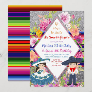 Invitation Tres Anos Marine Mexicaine Fiesta Anniversaire de 
