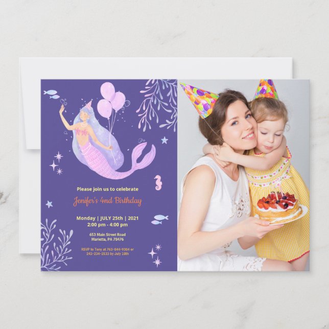 Invitation Très drôle | Enfants Photo Anniversaire (Devant)