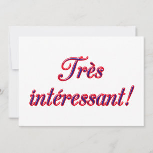 Invitation très intéressante