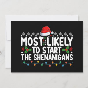 Invitation Très Probable De Commencer Le Noël Des Shenanigans