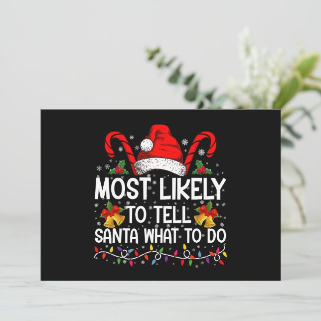 Invitation Très Probable De Dire À Père Noël Ce Qu'Il Faut Fa (Debout devant)