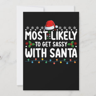 Invitation Très Probable De Se Sentir Avec Père Noël Christma