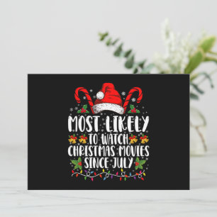Invitation Très susceptible de regarder des films de Noël dep
