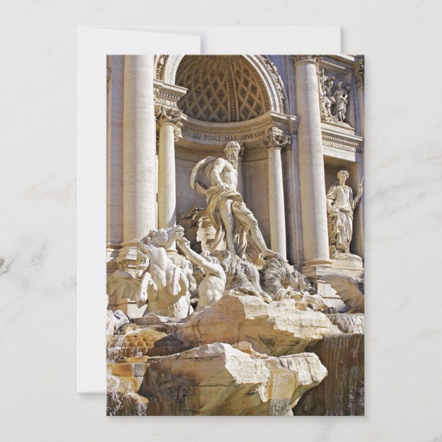 Invitation Trevi fountain (Devant)