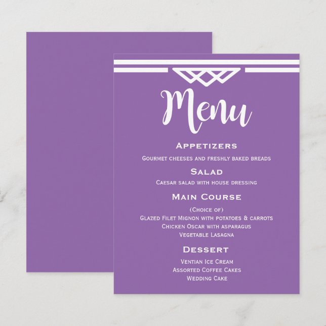 Invitation Triangle géométrique tribal violet moderne (Devant / Derrière)