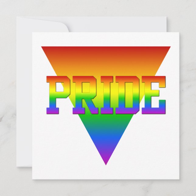 Invitation Triangle Pride, personnaliser (Devant)